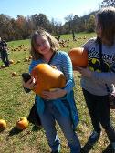 Me and Savannah last year at a pumpkin picking place to get our halloween pumpkins