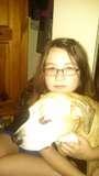 Me and my dog who acts like my mom :3