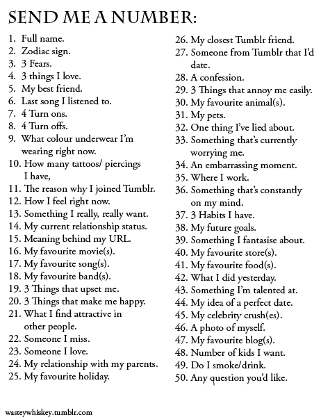 Send some numbers or something idk