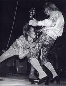 here he is with mick ronson. this was a regular occurrence