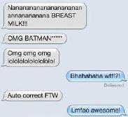 This is why I love/hate (because I can) auto correct.