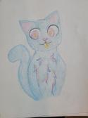 Pastel cat, I gave him to ma cousin for her cat themed birthday