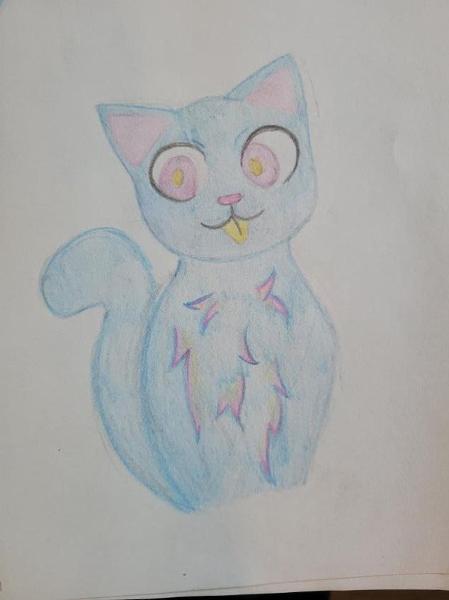 Pastel cat, I gave him to ma cousin for her cat themed birthday