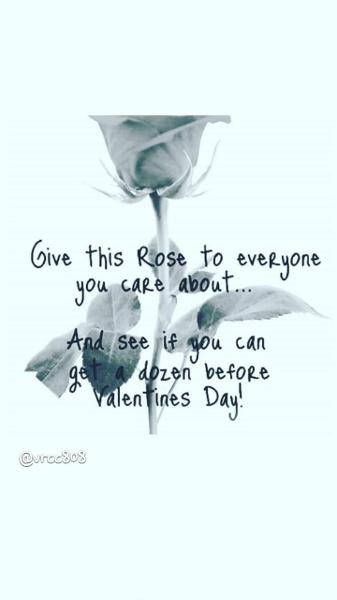 Giving each one of you a rose ⚘?❤