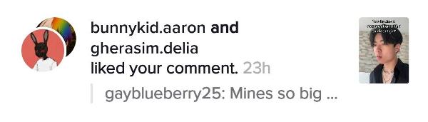 I'm dying ?? my friend liked my comment of my massive nonexistent peen