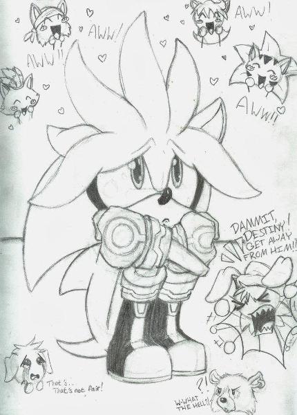 Silver begging for his pancakes back. Does Sonic feel bad for taking them now?