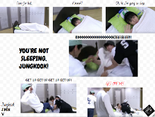 When Jungkook tries to sleep...