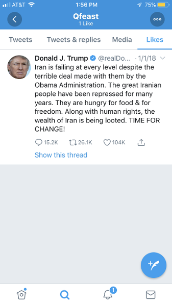 Why is @qfeast s only twitter like a trump tweet