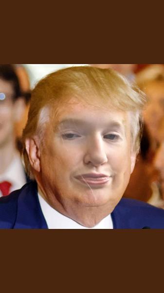 I did a face swap with Donald trump