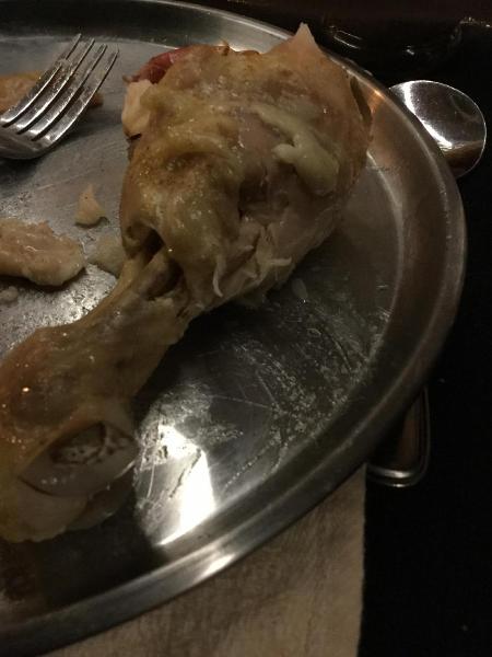 This chicken was cooked in beer. Thank you midevil food I am now underage drinking XD