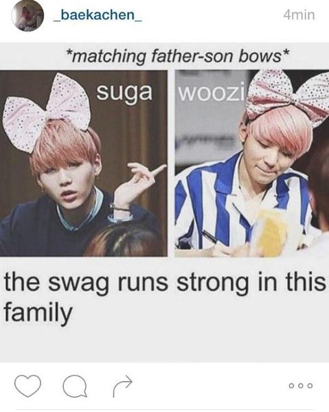 Suga and Woozi are literally clones...or maybe...