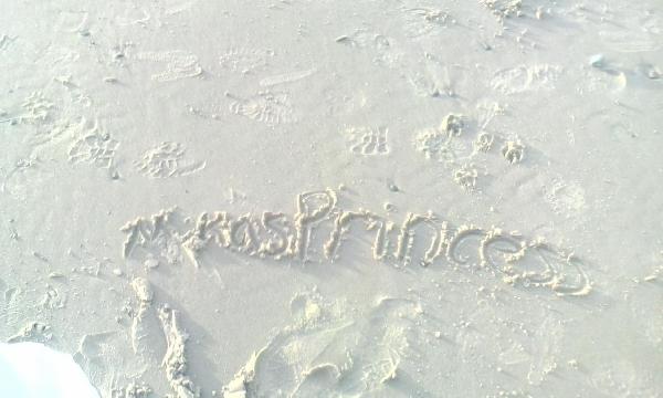 I wrote my username in the sand! ?
