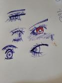 POV: your practicing different ways to draw eyes instead of physics