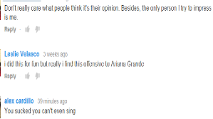 What someone said on YouTube about my singing and how I responded!