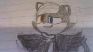 This is my sonic OC,Kalley*her eye is yellow..not orange*