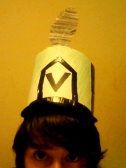 I made a shako in my school´s colors even though we don´t actually have a band :¨)