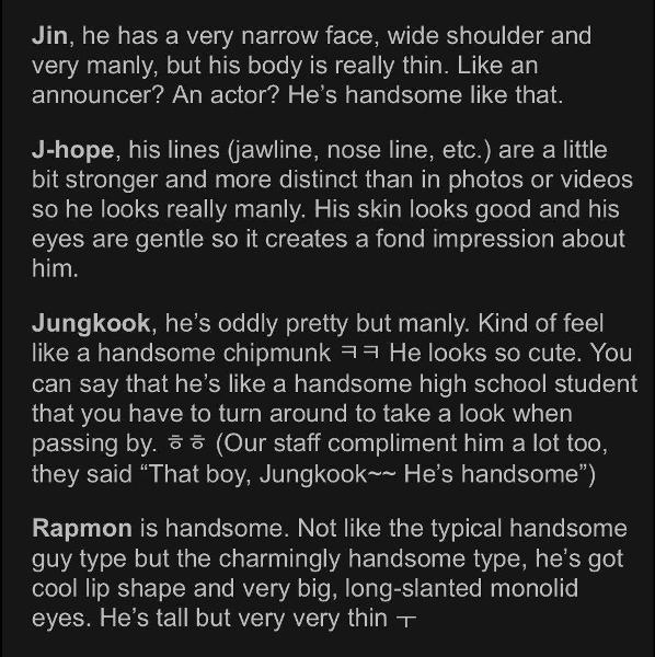 A BTS Staff Member revealed their real life looks (Pt 2)