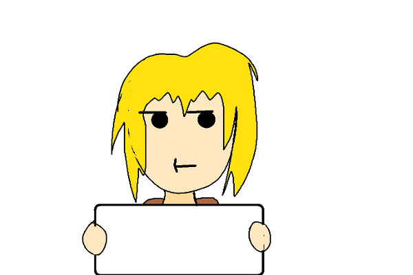 A (really crappy) Armin holding sign base. Free to use!~