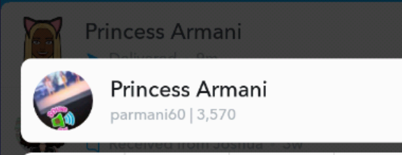 That "Princess Armani" who added me on Snapchat?