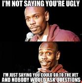 Who said your ugly?