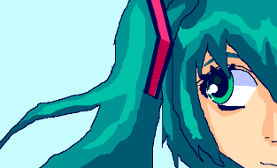 i made a picture of miku :p