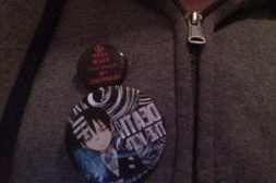 My pins! I'm going to wear them everywhere now! :3