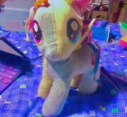 one of my (unfinished) flutter-dash-rainbow-shy pony plushies :)