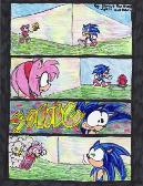 I didn't think Amy could run that fast when she sees Sonic XD