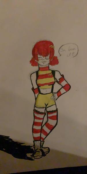 McDonald’s drawing as a girl