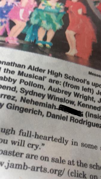 hES IN THE PAPER AHHH TIME TO BE A MOM FRIEND