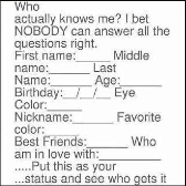No one knows my middle or last name.