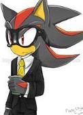 Shadow is hiding from the fangirls...again XD