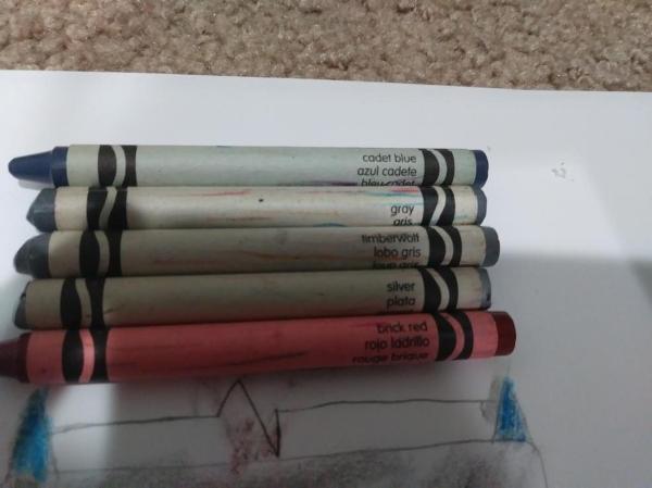 The colors (below there are some eraser marks)