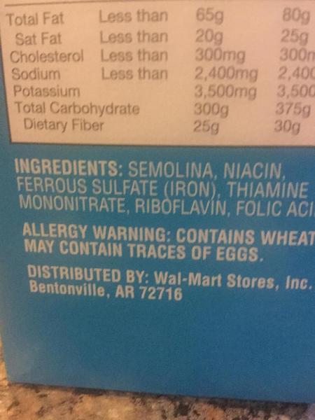 Can I point out how it says IRON! And it's in pasta!