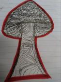 mushroom i drew in english class