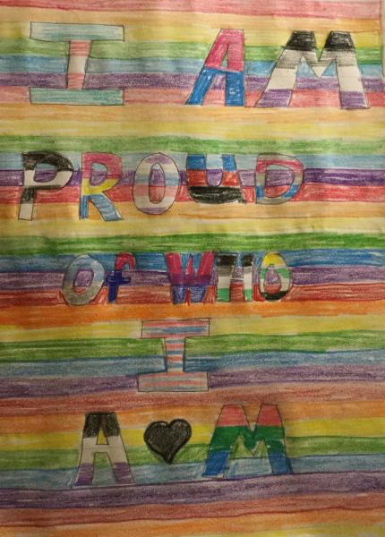 My pride art: proud of who I am