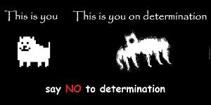 Say NO to determination