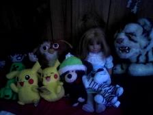 all my stuffed animals and others DONT JUDGE ME!!!!!!>W<