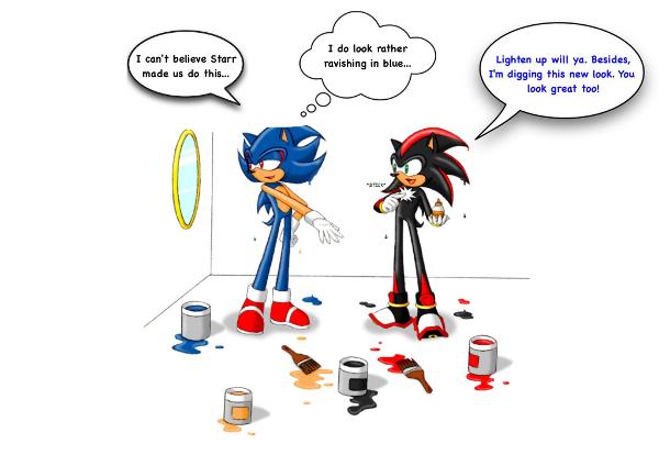 Sonic and Shadow's dare