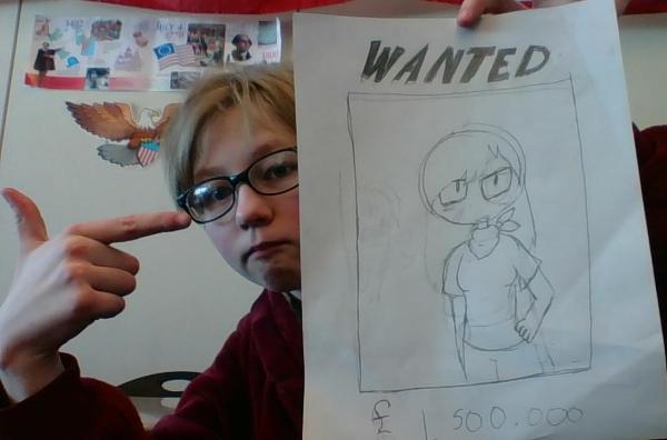My terrible wanted poster (Lena)