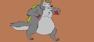 What will happen when Wolfie eats too much junk food...