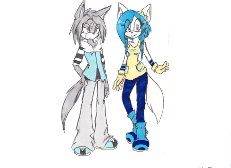 Two of meh Sonic OC's : Icy (boy) and Datoria (girl)