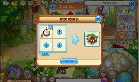 If you see an item you want, select items YOU have, to trade with them for the item.