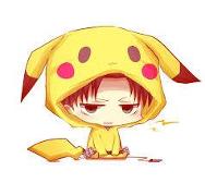 hahaha it's Levi as pikachu! hahaha he changed the password but i just hacked him! XD