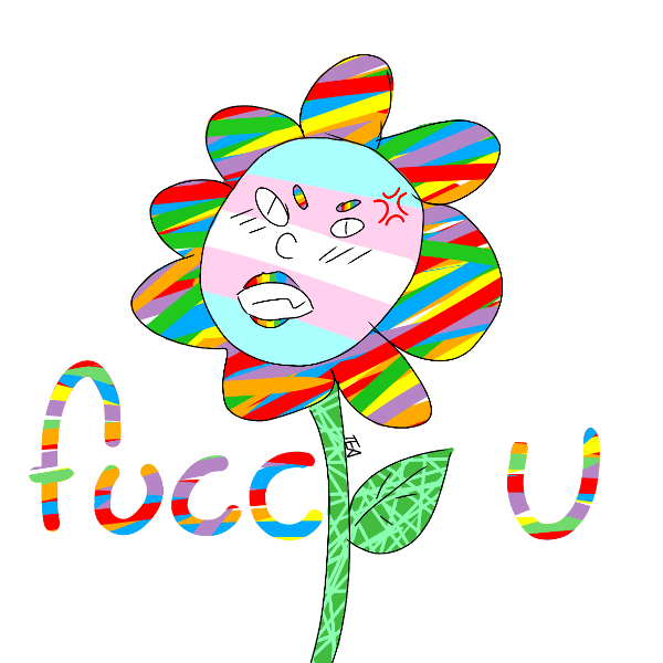 Angry gay flower