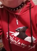Choker, promise necklace, lovejoy hoodie