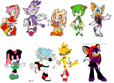 (for Jackie) Sonic girls