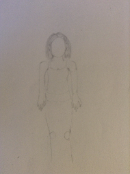 I am in the process of drawing a person