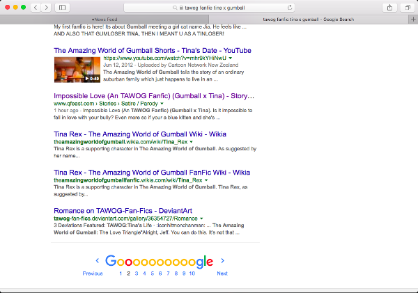 Page 2 of Google Search for 'tawog fanfic tina x gumball' THAT"S MY STORY!!!