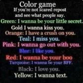 What do ya say?? Any orange's? Gold's? Red's? Pink? Black? He he, Im so lonely ????